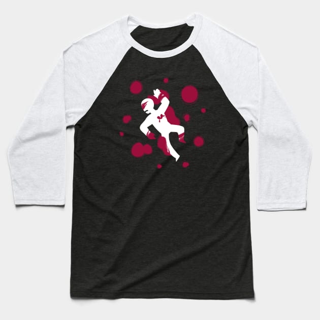 Death by Heartbreak Baseball T-Shirt by PhilipCal